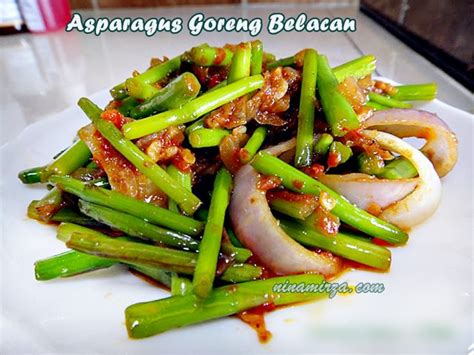 Resepi Asparagus Goreng Belacan Mudah Sedap Bagus Untuk