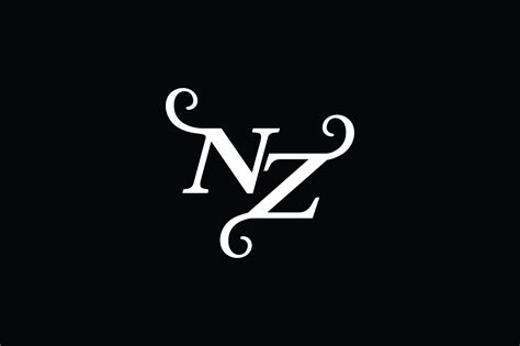 Monogram NZ Logo V2 Graphic by Greenlines Studios · Creative Fabrica