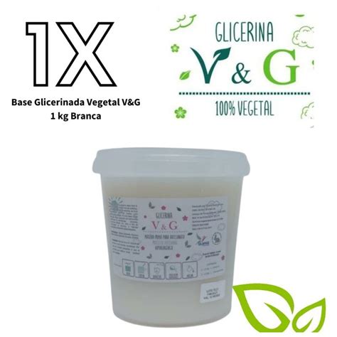 Base Glicerinada V G Base Para Sabonete Artesanal 1Kg 100 Vegetal