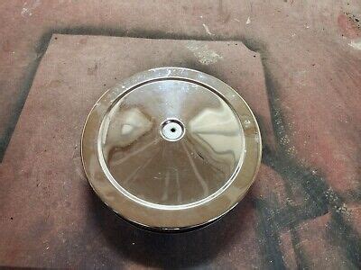 Chevrolet Corvette Chrome Air Cleaner Assembly Top Lid Filter Base Ebay