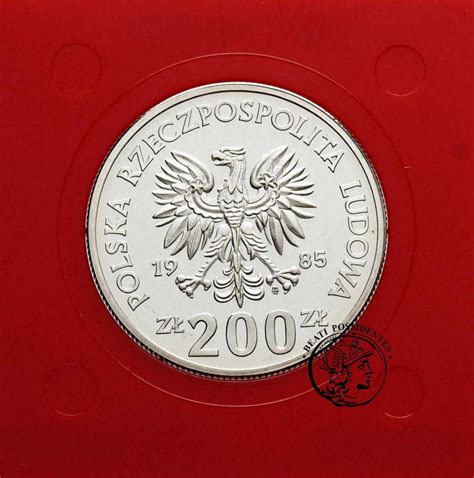 PRÓBA 200 złotych 1985 C Z Matki Polki FeNi st L archiwum niemczyk pl