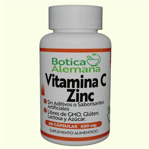 Vitamina C Zinc C Psulas Mg Botica Alemana Frutillar