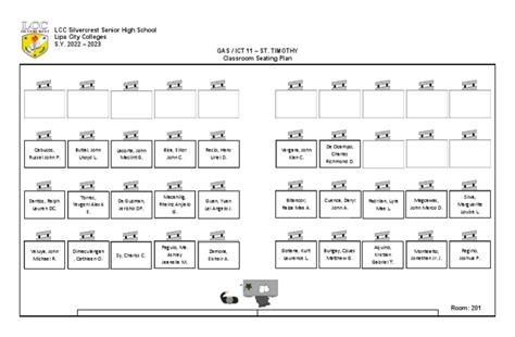 New Seat Plan Template | PDF