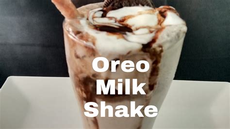 Oreo Milkshakeindian Oreo Smoothieoreo Biscuit Milkshake How To Make