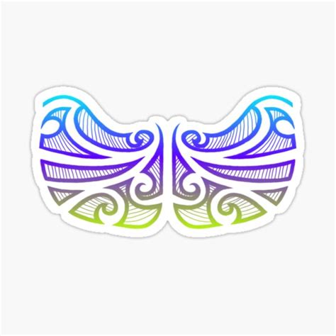 Neon Maori Tribal Sticker For Sale By Attracdionz Redbubble