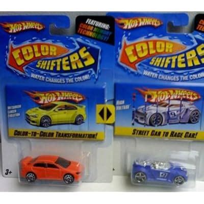 Buy Hot Wheels Color Shifters Cars PACKS High Voltage And Mitsubishi Langer Evolution