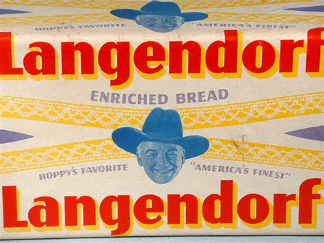 1950s Hopalong Cassidy Langendorf Bread Wrapper Display Loaf Cowboy Western Ebay