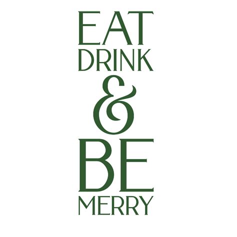 Eat, Drink, and Be Merry SVG - Cutting for Business