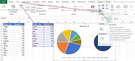 huong  cach ve bieu  pie  pie trong excel thong minh va chinh