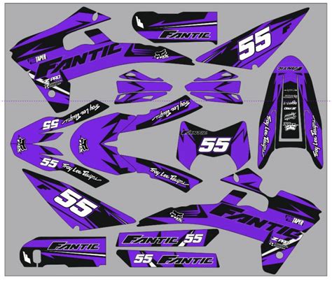 Fantic Xm Xe 50 Graphic Kit Craft Purple Kitdeco Moto Fr