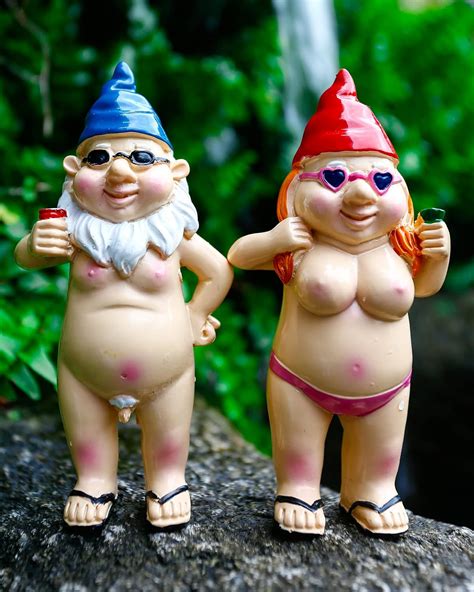 Amazon BBdis 2 PCS Naked Gnomes Statues 4 7 Inch Naughty Garden