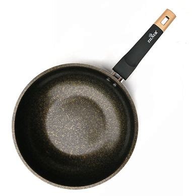 Zilner Patelnia Wok Marmurowo Ceramiczny Cm Gold Smyk