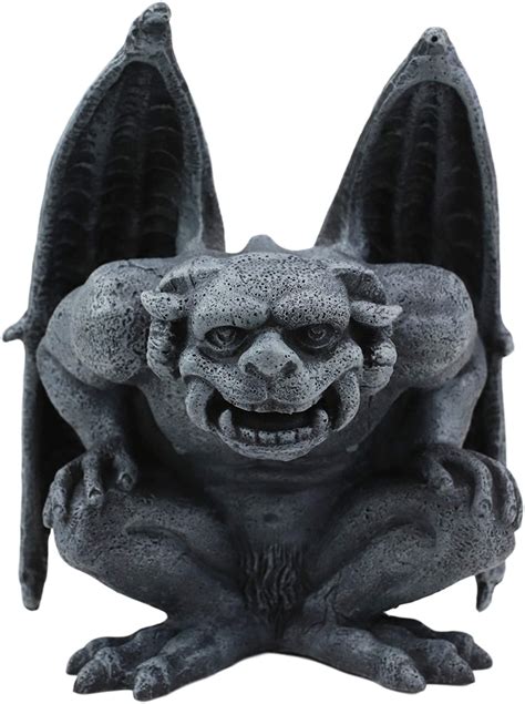 Ebros Ram Horned Demon Winged Gargoyle Bellowing Wild Statue 6 Tall