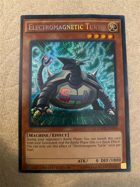 Yugioh Electromagnetic Turtle Ygld Ena Secret Rare Limited