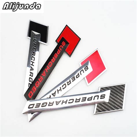 New D Metal Motorsport Supercharged Car Styling Emblem Badge Sticker