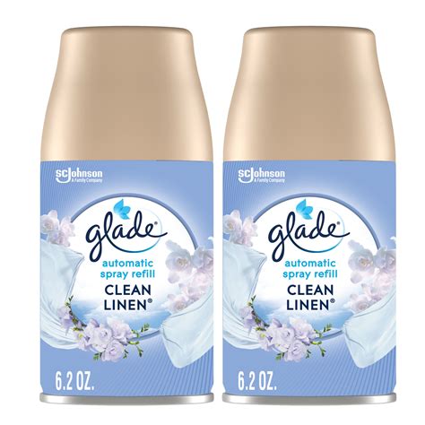 Glade Automatic Spray 2 Refills Air Freshener Clean Linen 2 X 6 2 Oz