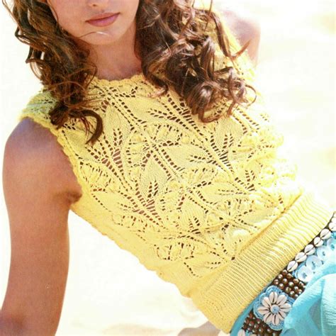 Лимонный топ спицами — Paradosik Handmade — вязание для начинающих и ...