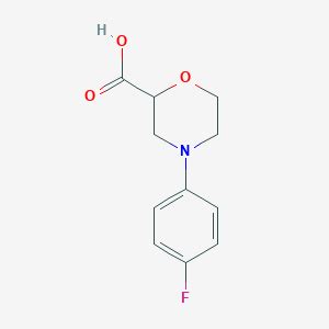 4 4 Fluoro Phenyl Morpholine 2 Carboxylic Acid S831282 Smolecule