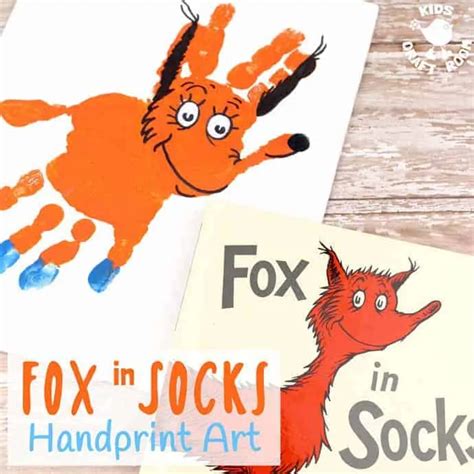 Fabulous Fox In Socks Handprint Craft Kids Craft Room