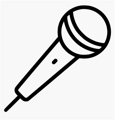 Microphone Icon Mic Png File Png Download Simple Microphone Line