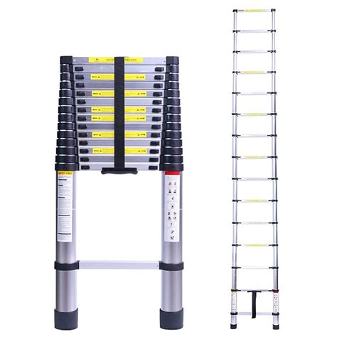 Buy Terokota Ft Collapsible Telescoping Ladder Aluminum Telescopic