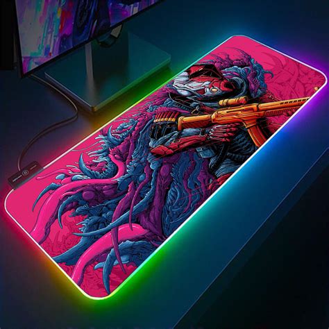 Hyper Beast Wallpaper LED Gaming Mouse Pad - CFM Store