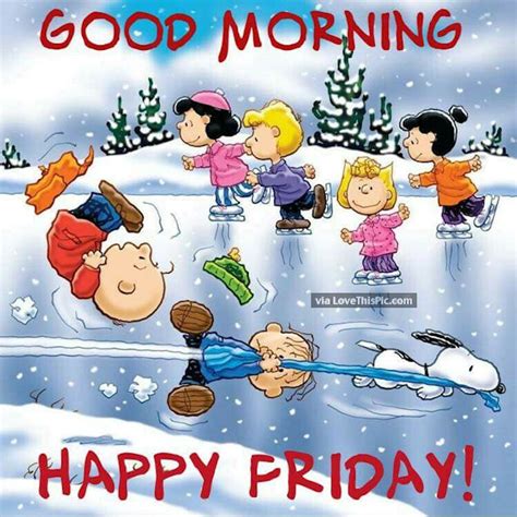 Good Morning Friday Winter Peanuts Quote Pictures Photos And Images