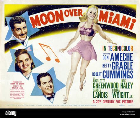 Moon Over Miami - Movie Poster Stock Photo - Alamy