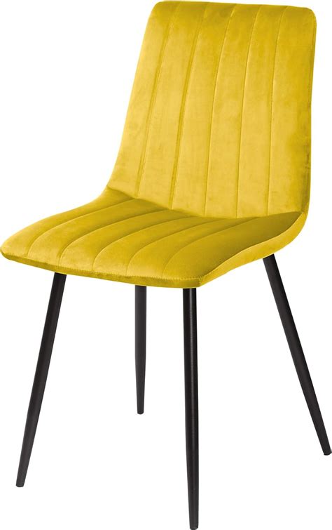 La Silla Española Denia Silla Telas Amarillo Mostaza 44cm Ancho x