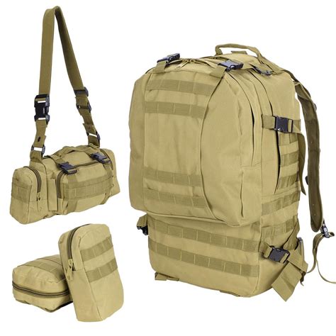 L Outdoor Military Molle Tactical Backpack Rucksack Camping Bag