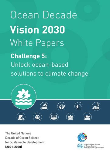 Ocean Decade Vision 2030 White Papers Challenge 5 Unlock Ocean Based