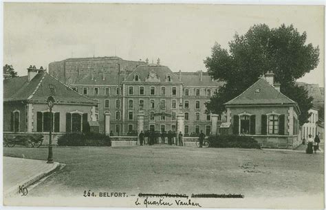 Belfort Belfort la caserne Vauban Artillerie et Génie Carte