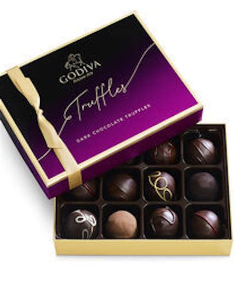 Godiva Dark Chocolate Truffles, 12 Pieces | Godiva Gifts Delivery Palm ...