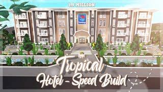 Roblox Bloxburg: Modern Tropical Hotel Speed build + To... | Doovi