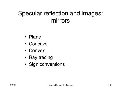 PPT Notes 20 Nature Of Light Reflection And Refraction PowerPoint