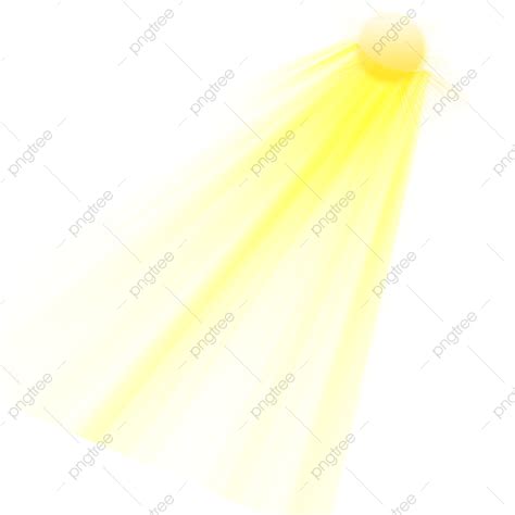 Efeito De Luz De Reflexo De Lente De Raios Solares Png Amarelo Raios