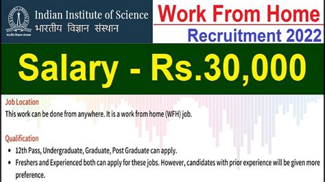 Golden Opportunity Work From Home Jobs Iisc Work From Home Job