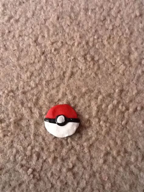 Flat Pokeball Made From Polymer Clay Character Pokeball Mario