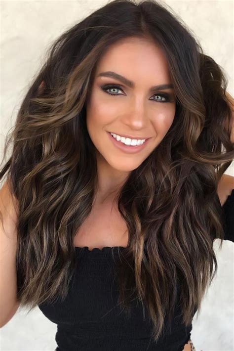 Beautiful Trends Of Dark Brown Hair Color Brown Hair With Blonde