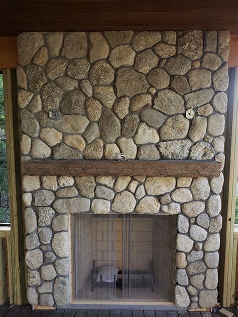 River Rock Fireplace Stone Veneer - Fireplace Ideas