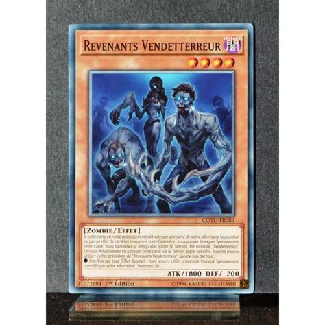 Carte Yu Gi Oh Cotd Fr Revenants Vendetterreur Commune Neuf Fr