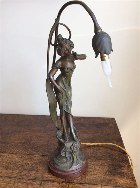 Antiques Atlas Art Nouveau Lady Lamp As A