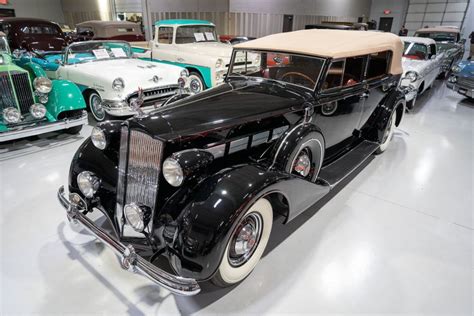 1937 Packard Super Eight Convertible Sedan Classic Car Dealer Rogers