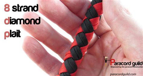 8 Strand Diamond Plait Around A Core Paracord Guild