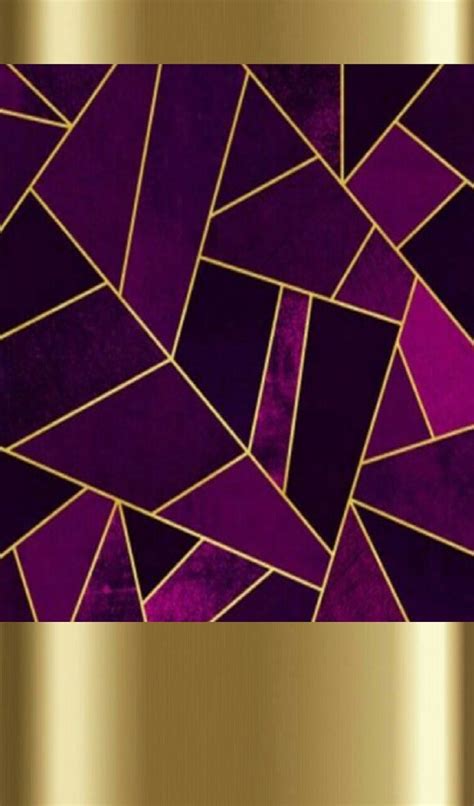 Purple And Gold Chevron Background