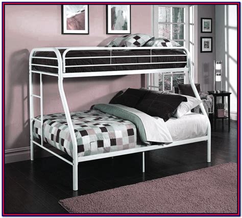 White Metal Bunk Bed Twin Over Full Bedroom Home Decorating Ideas 1lwoampqka