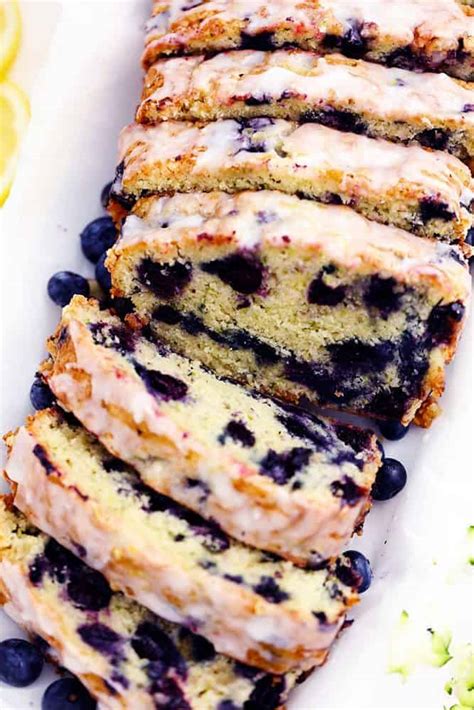 Blueberry Zucchini Bread With A Lemon Glaze The Recipe Critic