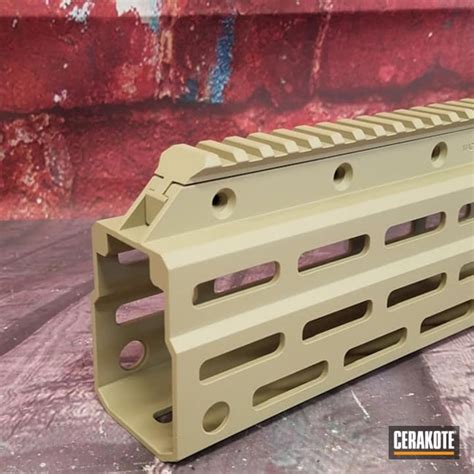 AR-15 Handrail with Desert Sand | Cerakote