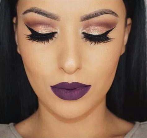 Purple Lipstick 💄 Purple Lips Makeup Pinterest Makeup