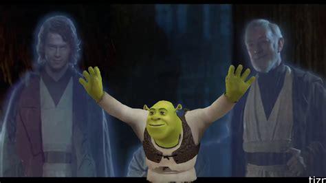 Star Wars But Shrek Is Yoda Youtube